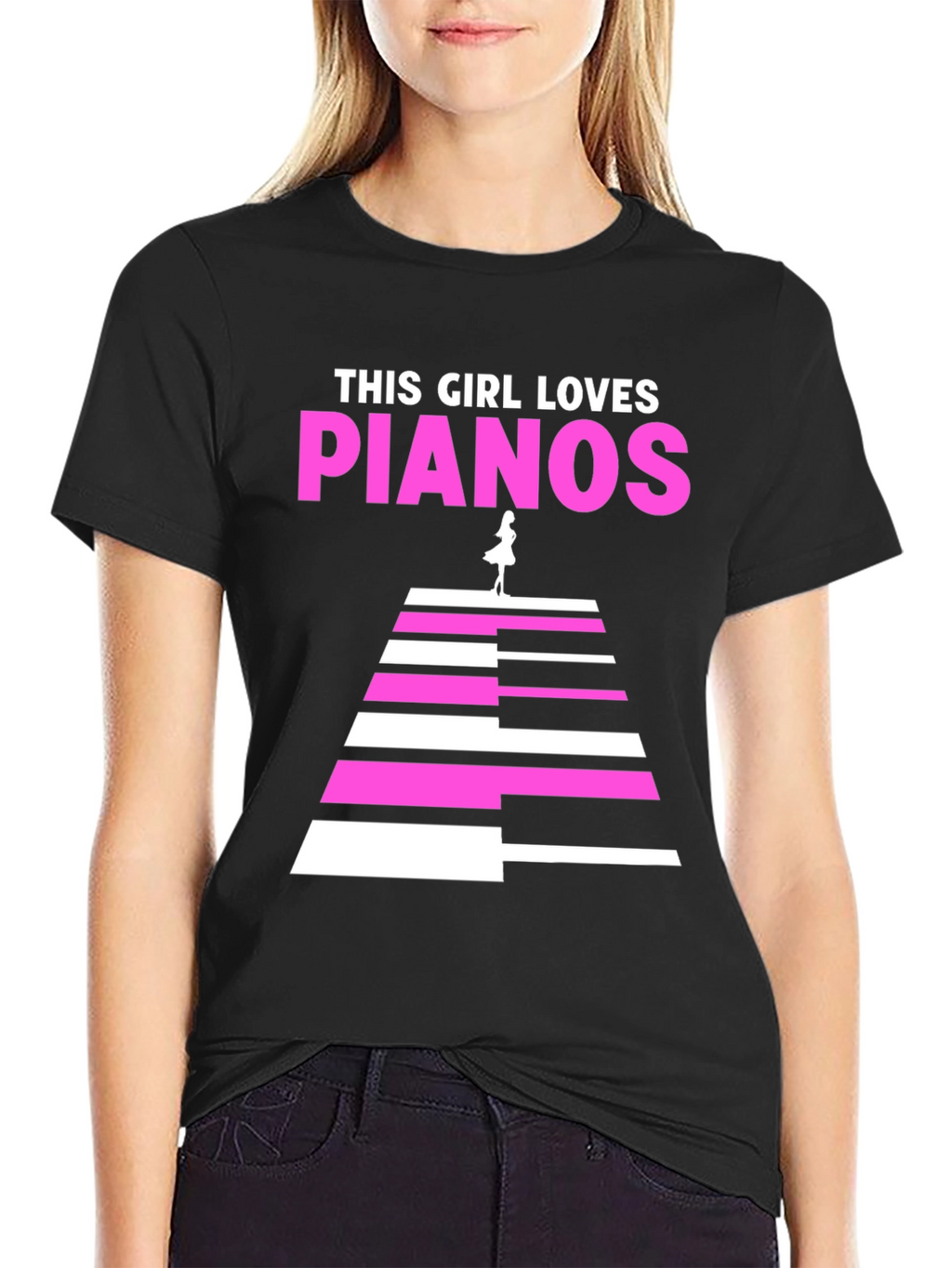 This Girl Loves Pianos T-Shirt