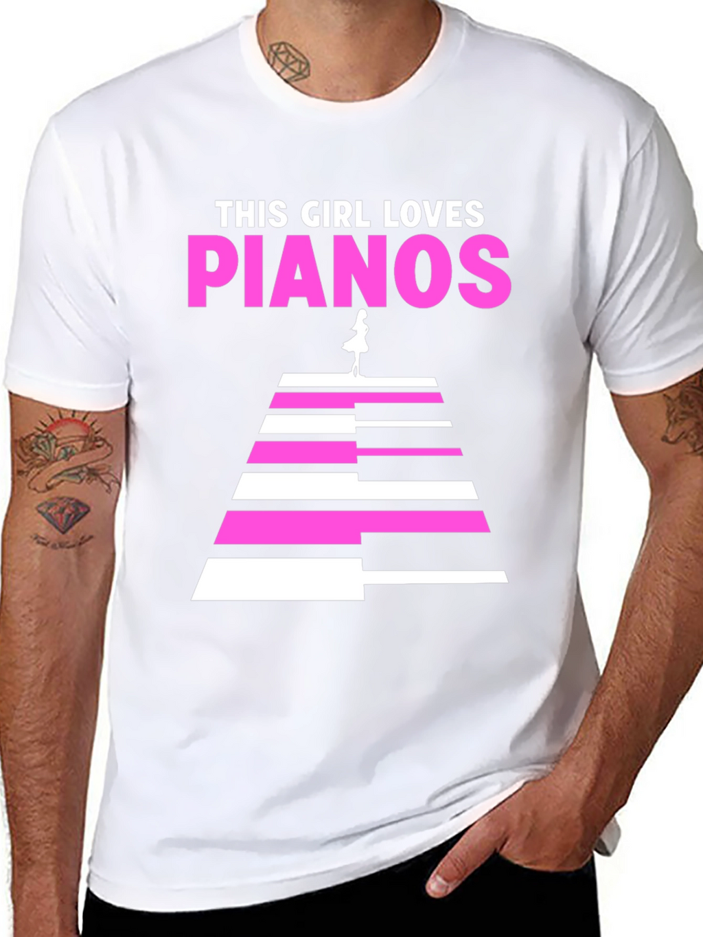 This Girl Loves Pianos T-Shirt