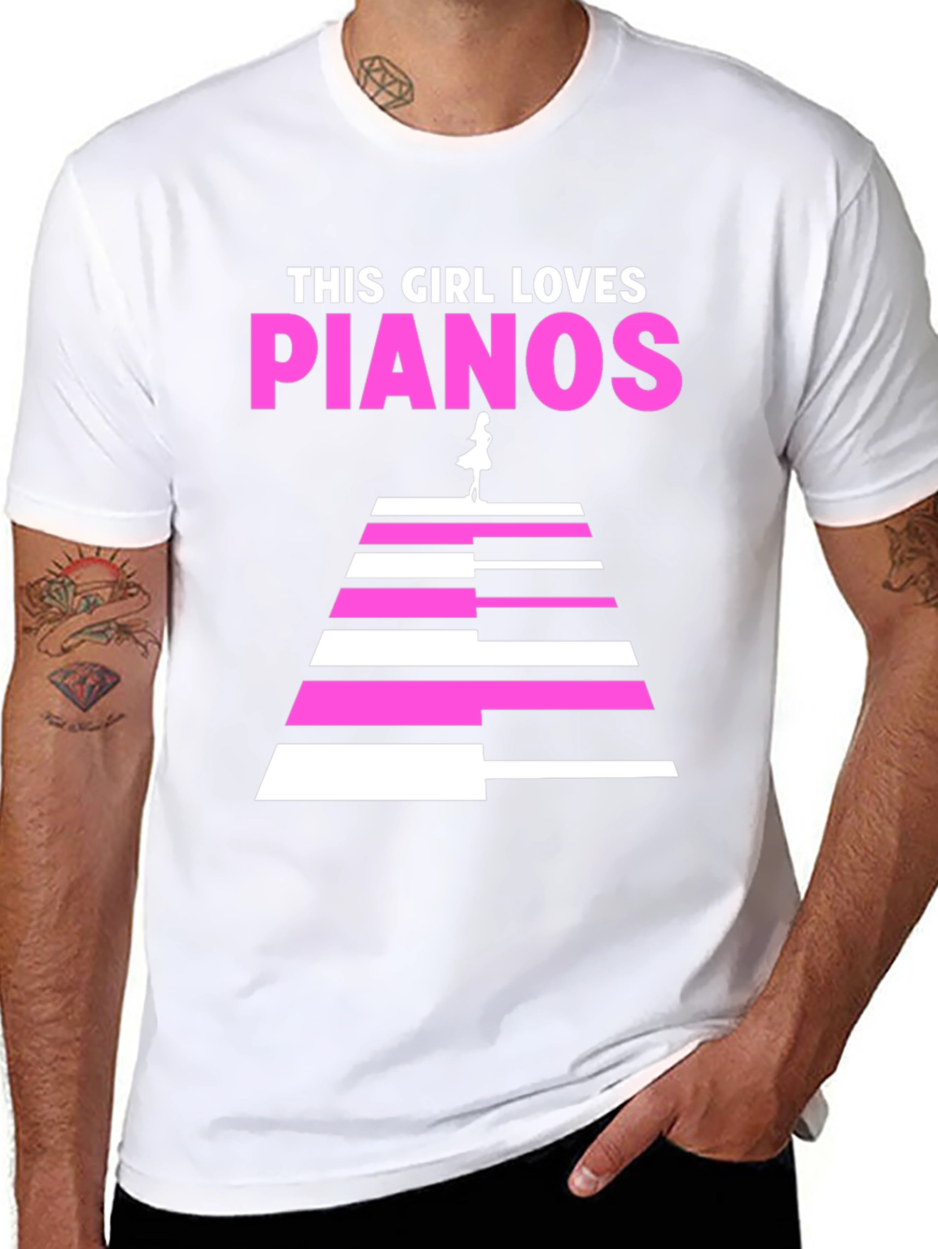 This Girl Loves Pianos T-Shirt