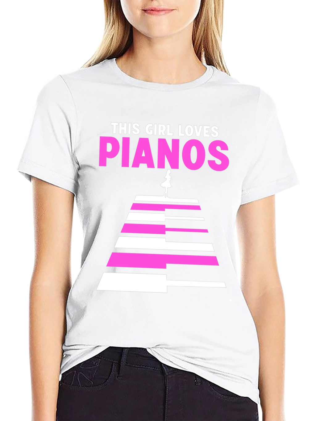 This Girl Loves Pianos T-Shirt