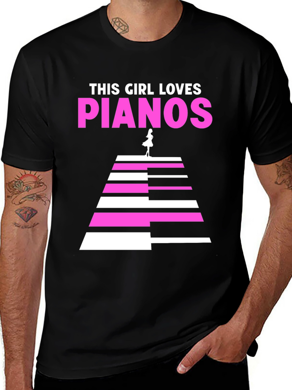 This Girl Loves Pianos T-Shirt