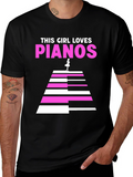 This Girl Loves Pianos T-Shirt