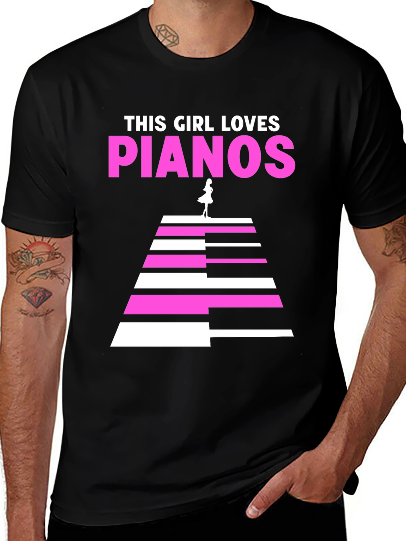 This Girl Loves Pianos T-Shirt