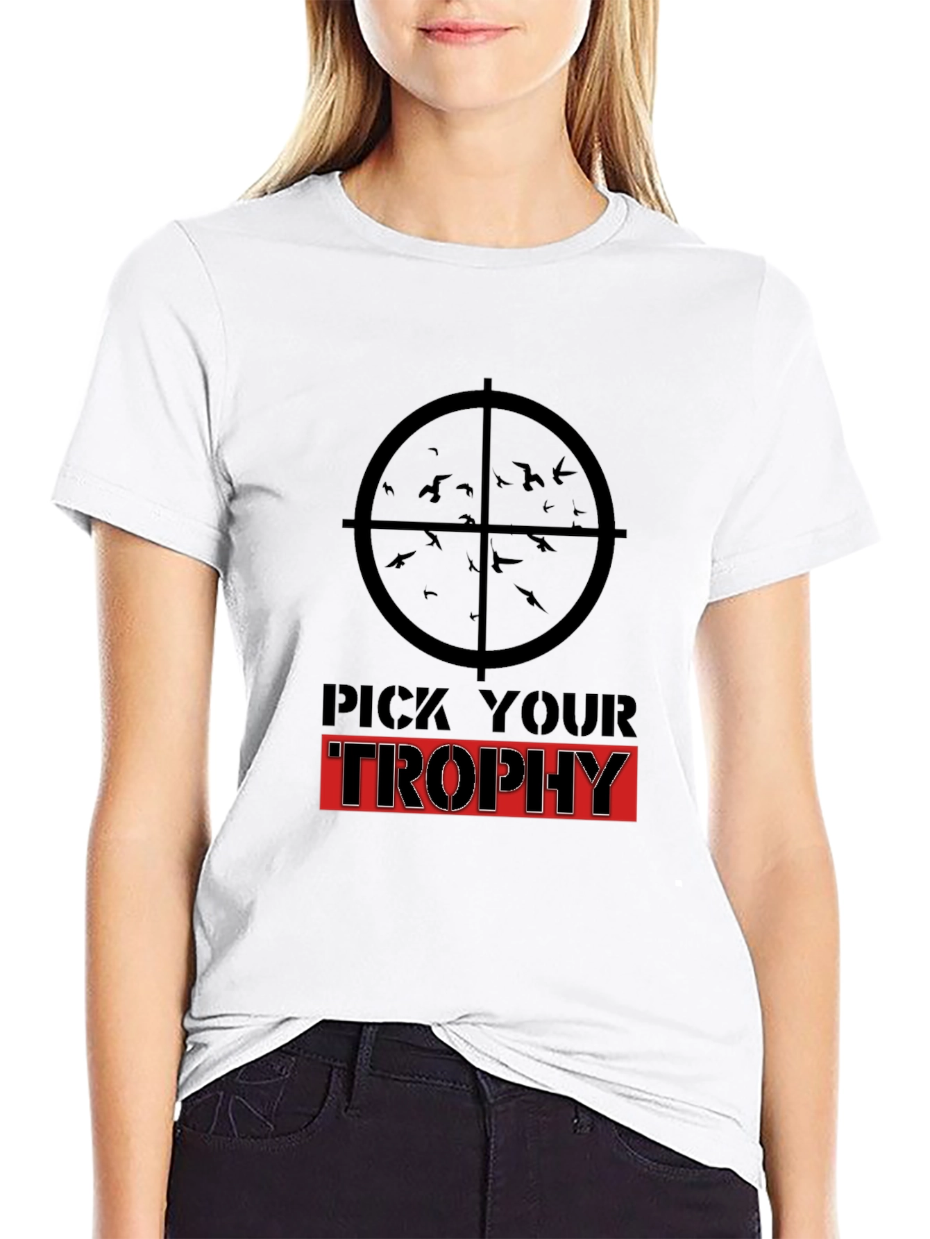 Pick Your Trophy Graphic T-Shirt - Black Cotton Tee