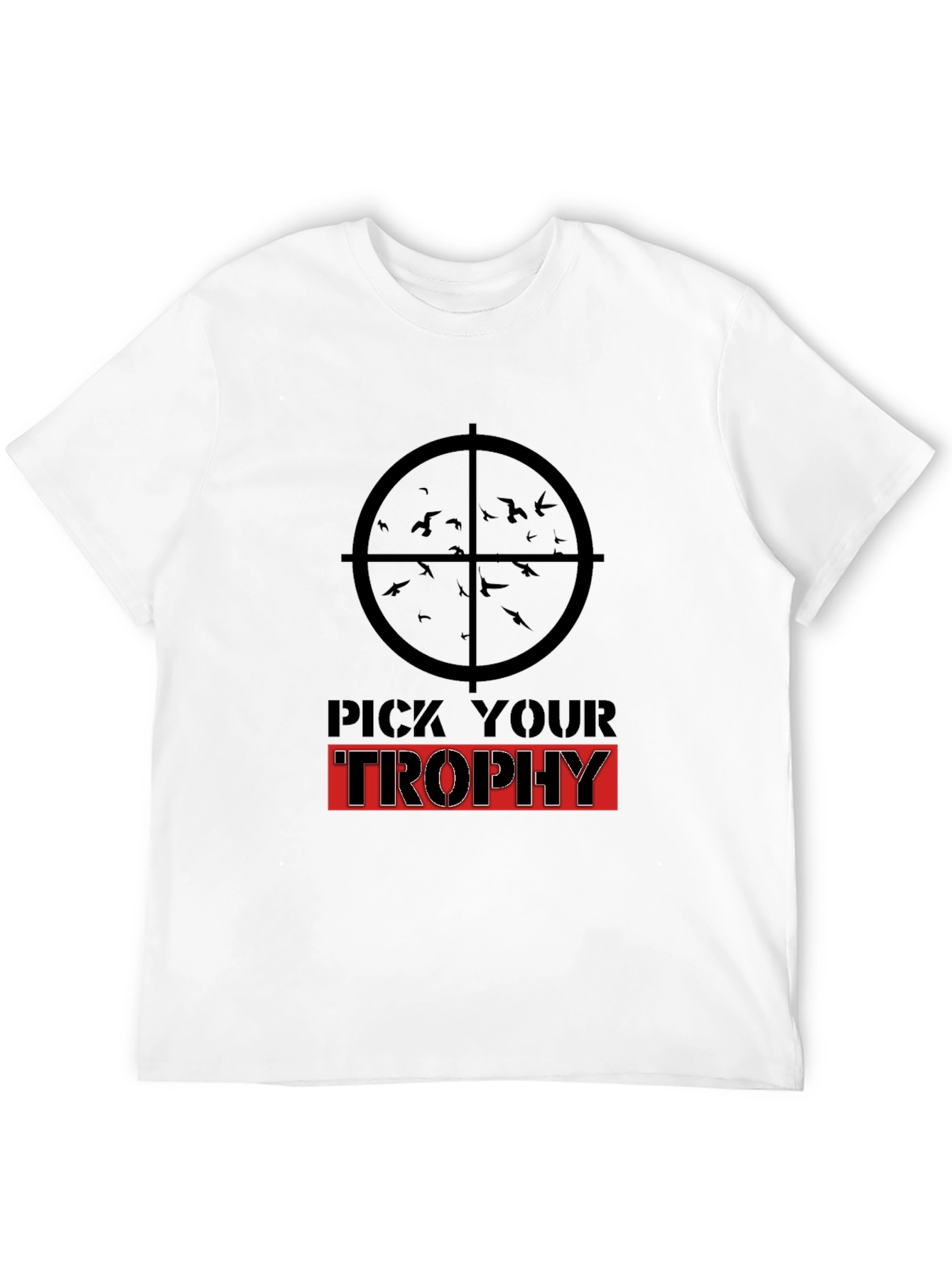 Pick Your Trophy Graphic T-Shirt - Black Cotton Tee