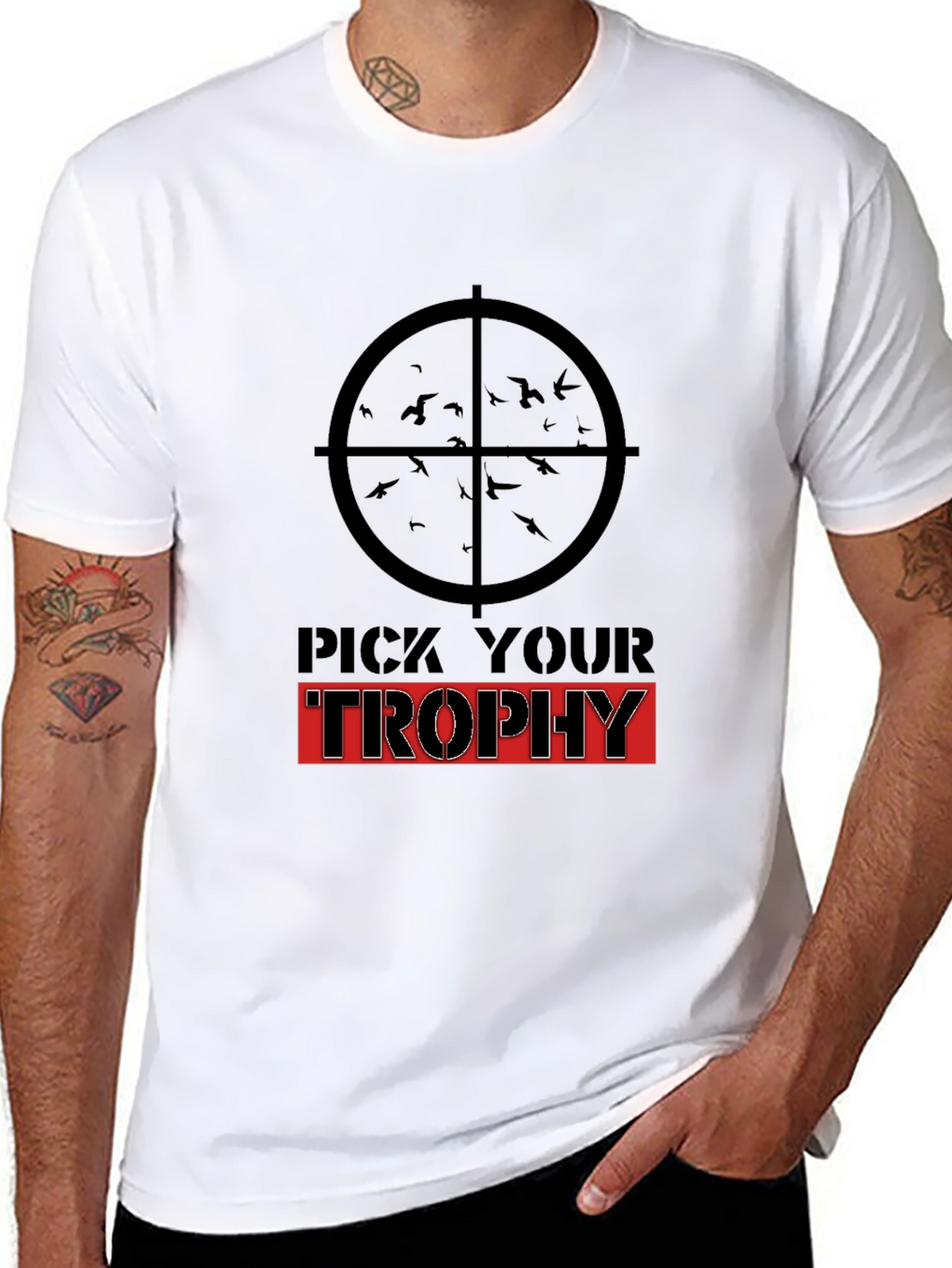 Pick Your Trophy Graphic T-Shirt - Black Cotton Tee