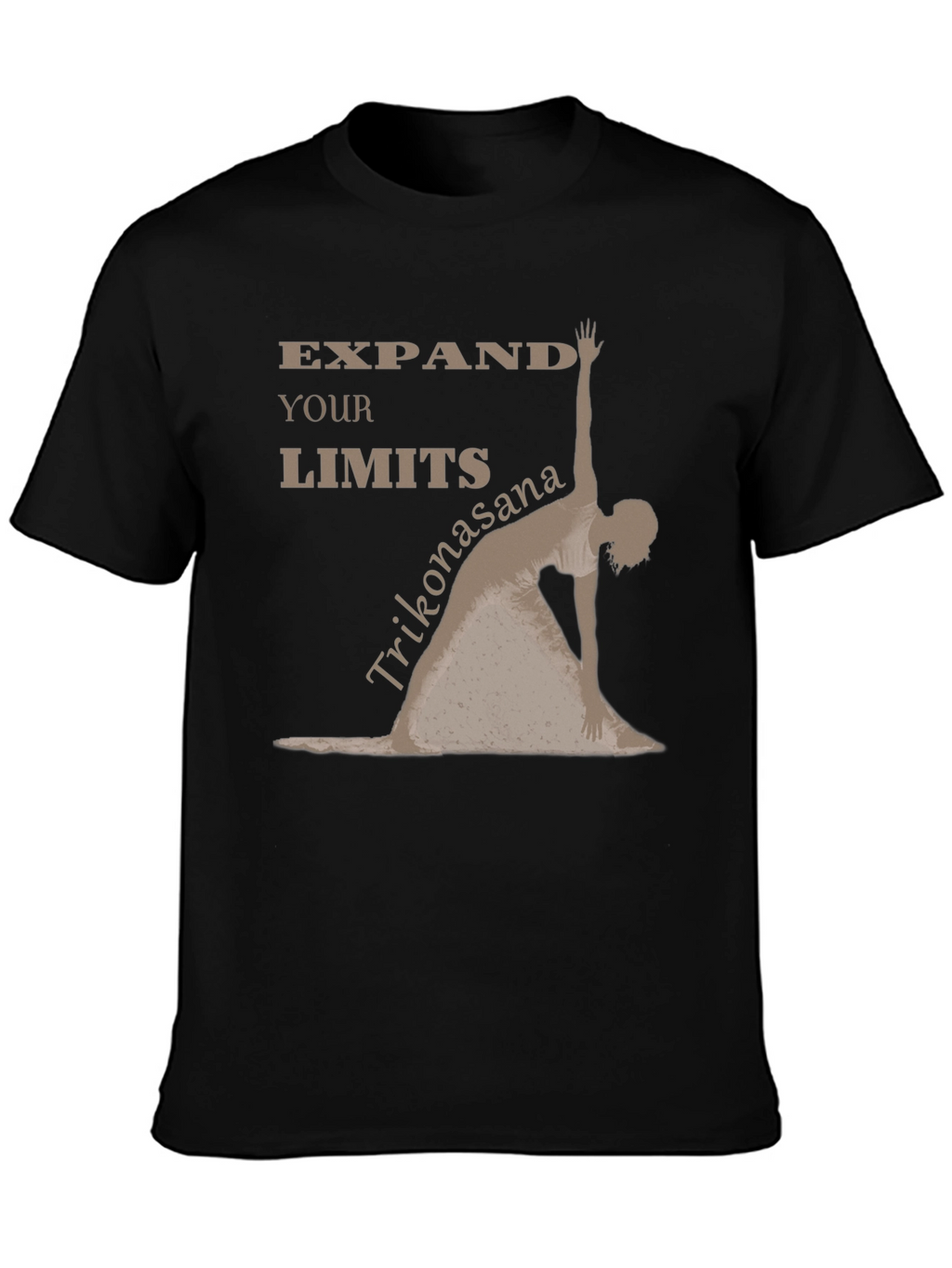 Expand Your Limits Yoga Pose Black T-Shirt