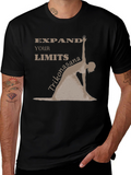 Expand Your Limits Yoga Pose Black T-Shirt