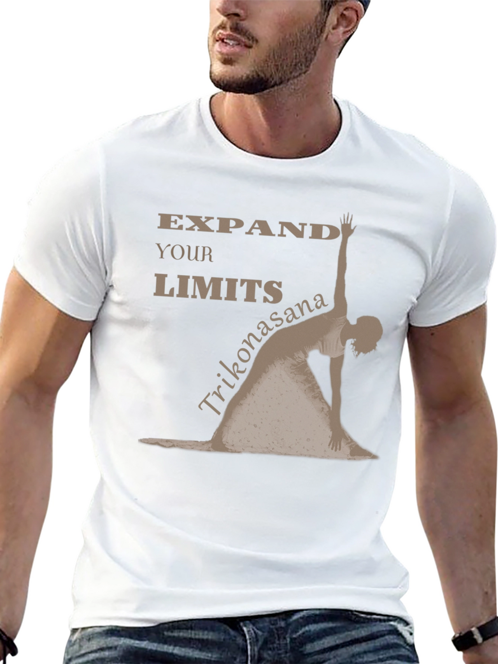 Expand Your Limits Yoga Pose Black T-Shirt