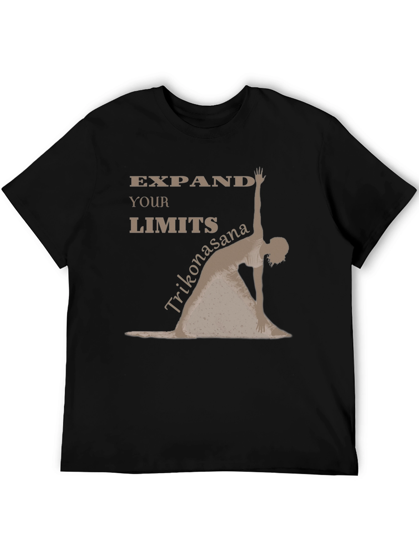 Expand Your Limits Yoga Pose Black T-Shirt