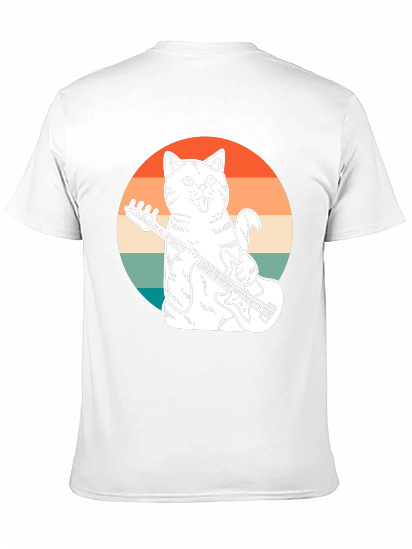 Cat Bassist T-Shirt - Cool Graphic Tee