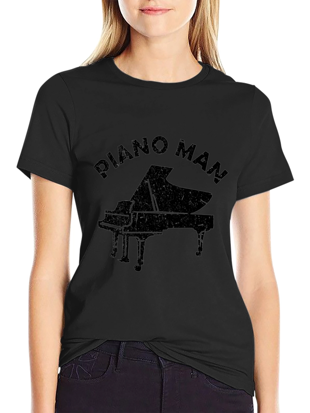 Piano Man Graphic Tee - Classic Musician T-Shirt
