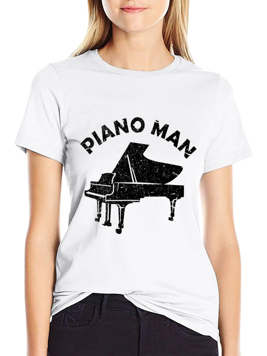 Piano Man Graphic Tee - Classic Musician T-Shirt