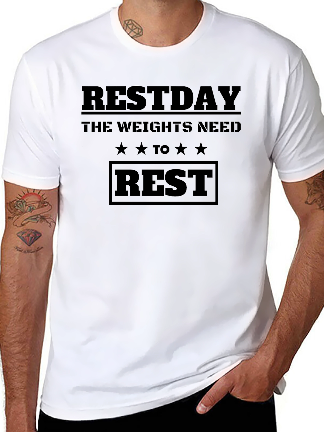 Rest Day Weights Graphic T-Shirt