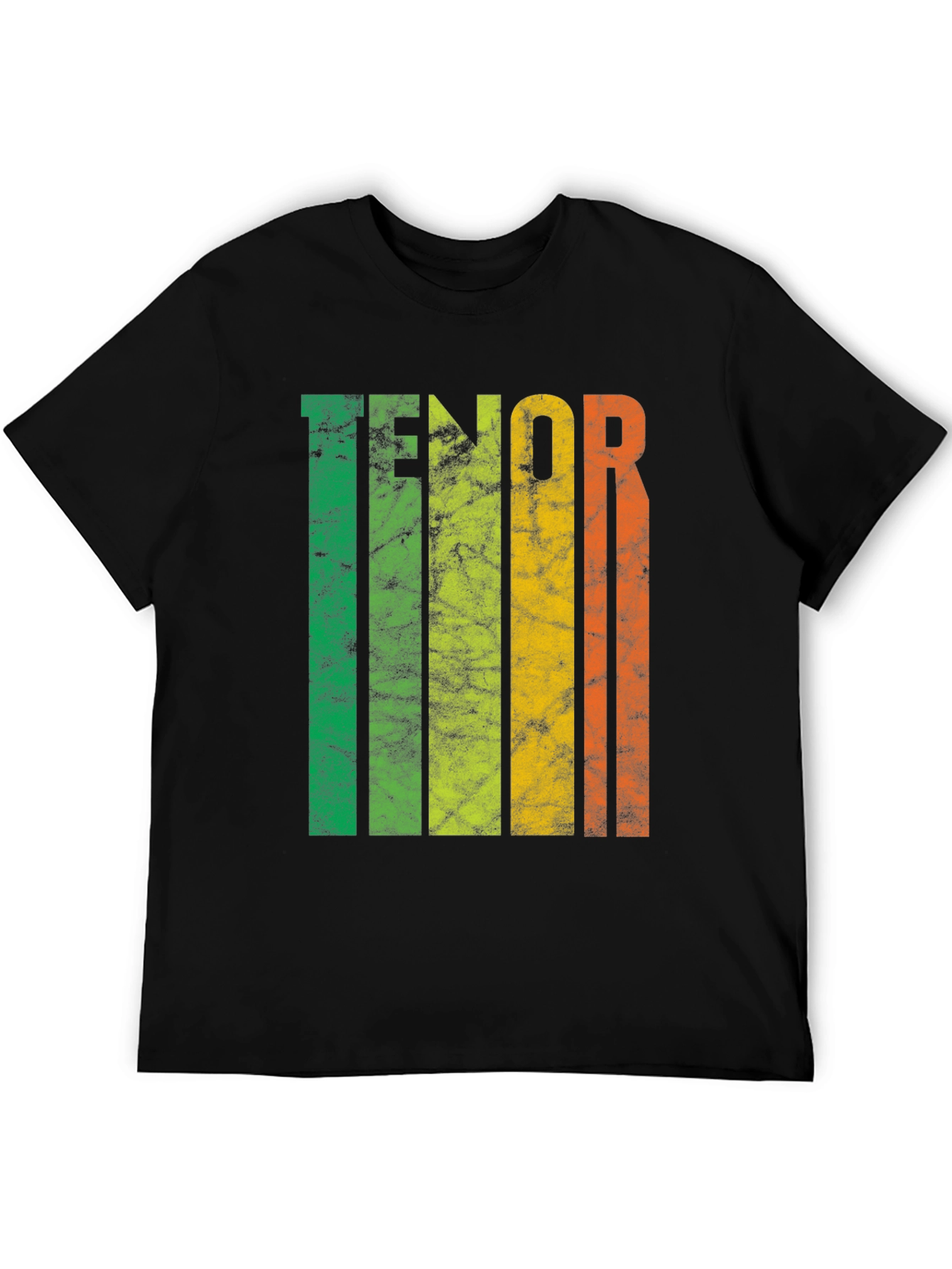 Tenor Colorful Stripes Graphic Tee - Soft Cotton T-Shirt