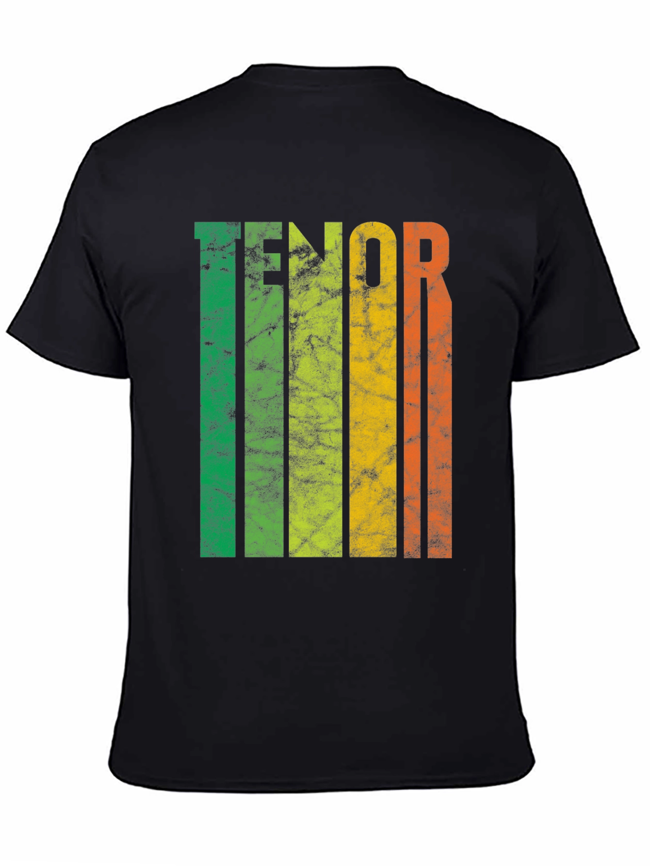 Tenor Colorful Stripes Graphic Tee - Soft Cotton T-Shirt