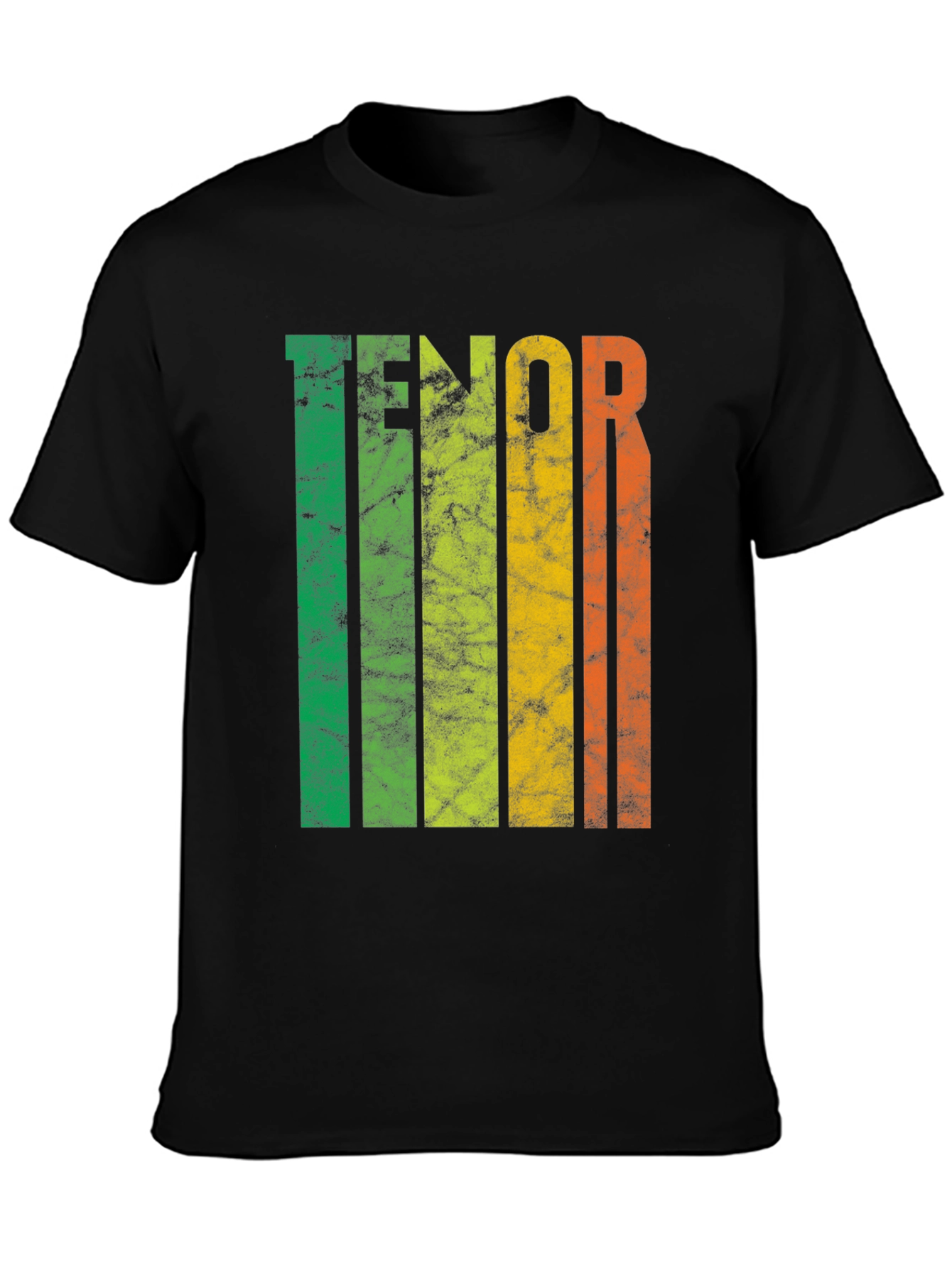 Tenor Colorful Stripes Graphic Tee - Soft Cotton T-Shirt
