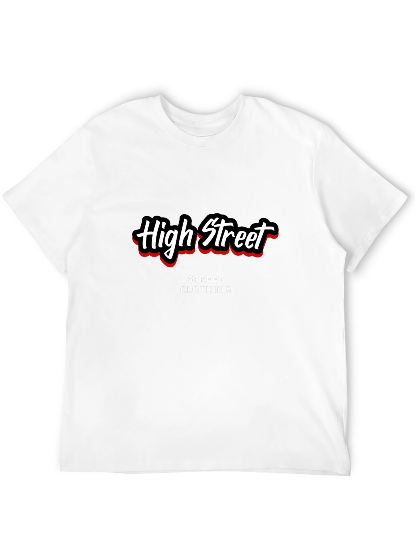 High Street Black Graphic Tee