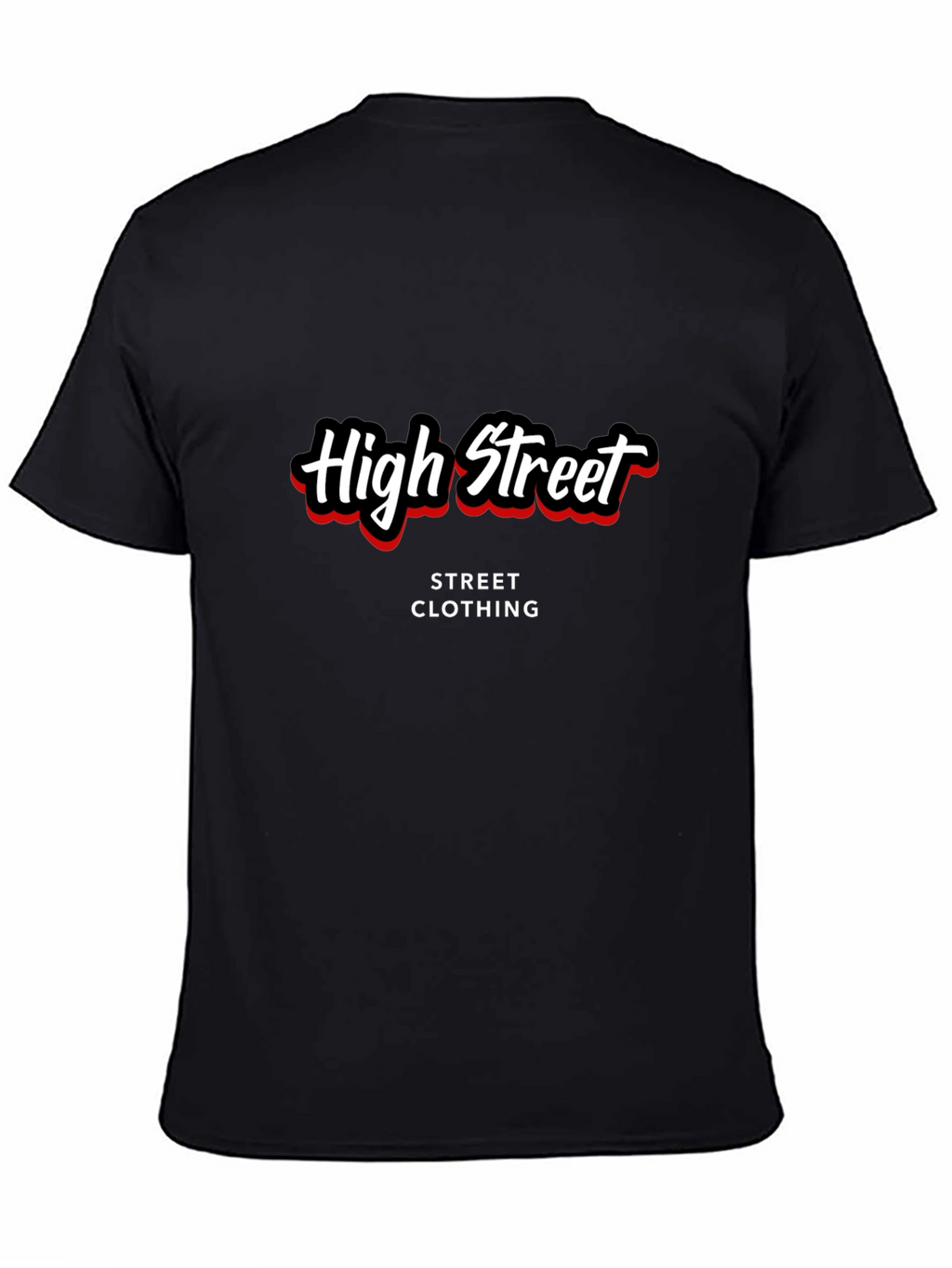 High Street Black Graphic Tee