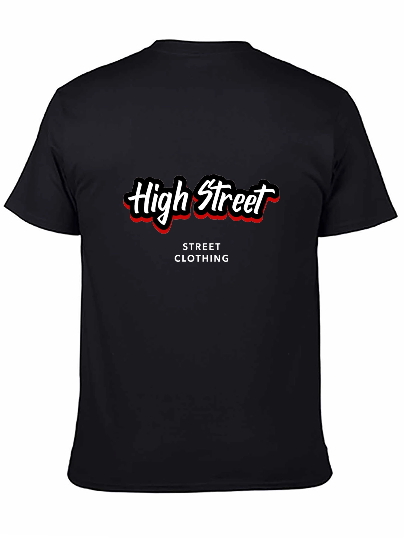High Street Black Graphic Tee