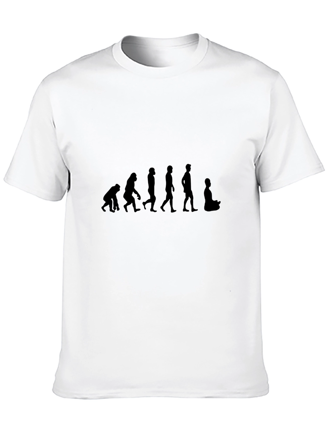 Evolution to Meditation T-Shirt - Black