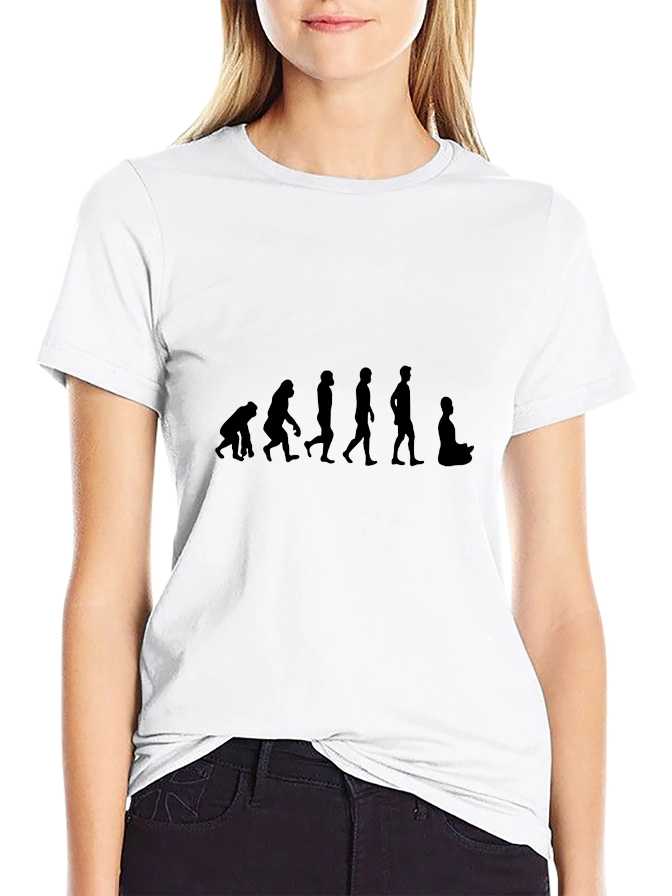 Evolution to Meditation T-Shirt - Black