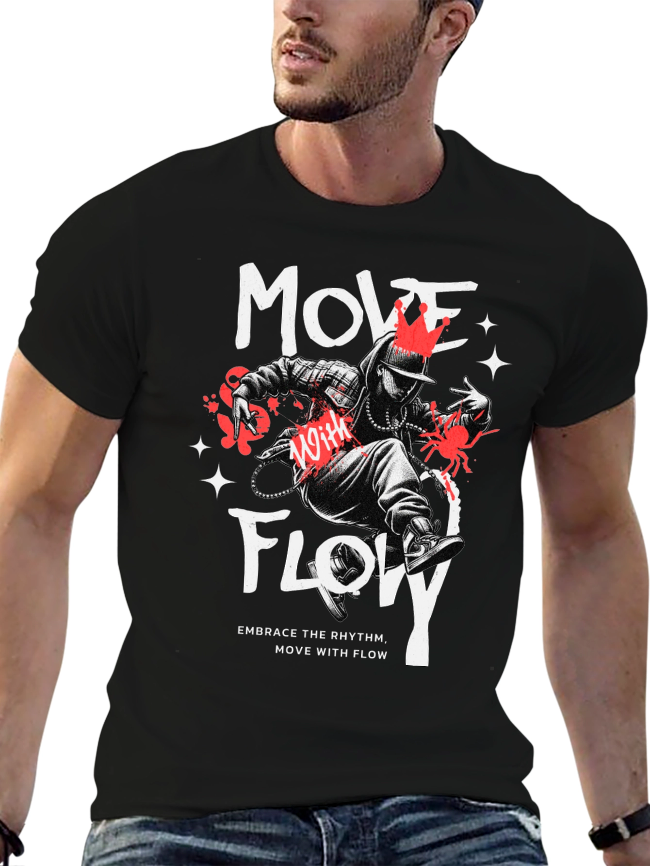 Move With Flow Graphic T-Shirt