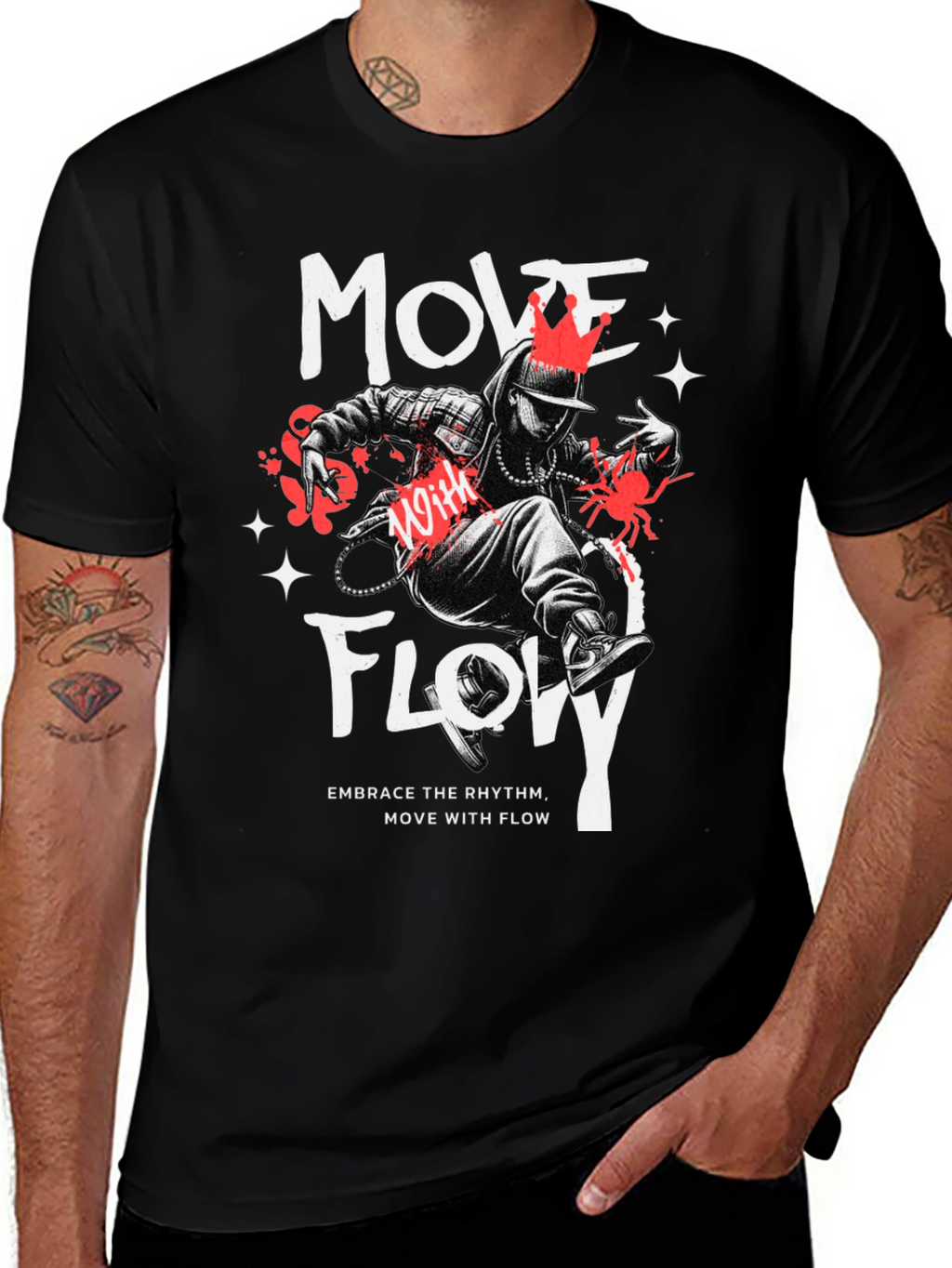 Move With Flow Graphic T-Shirt