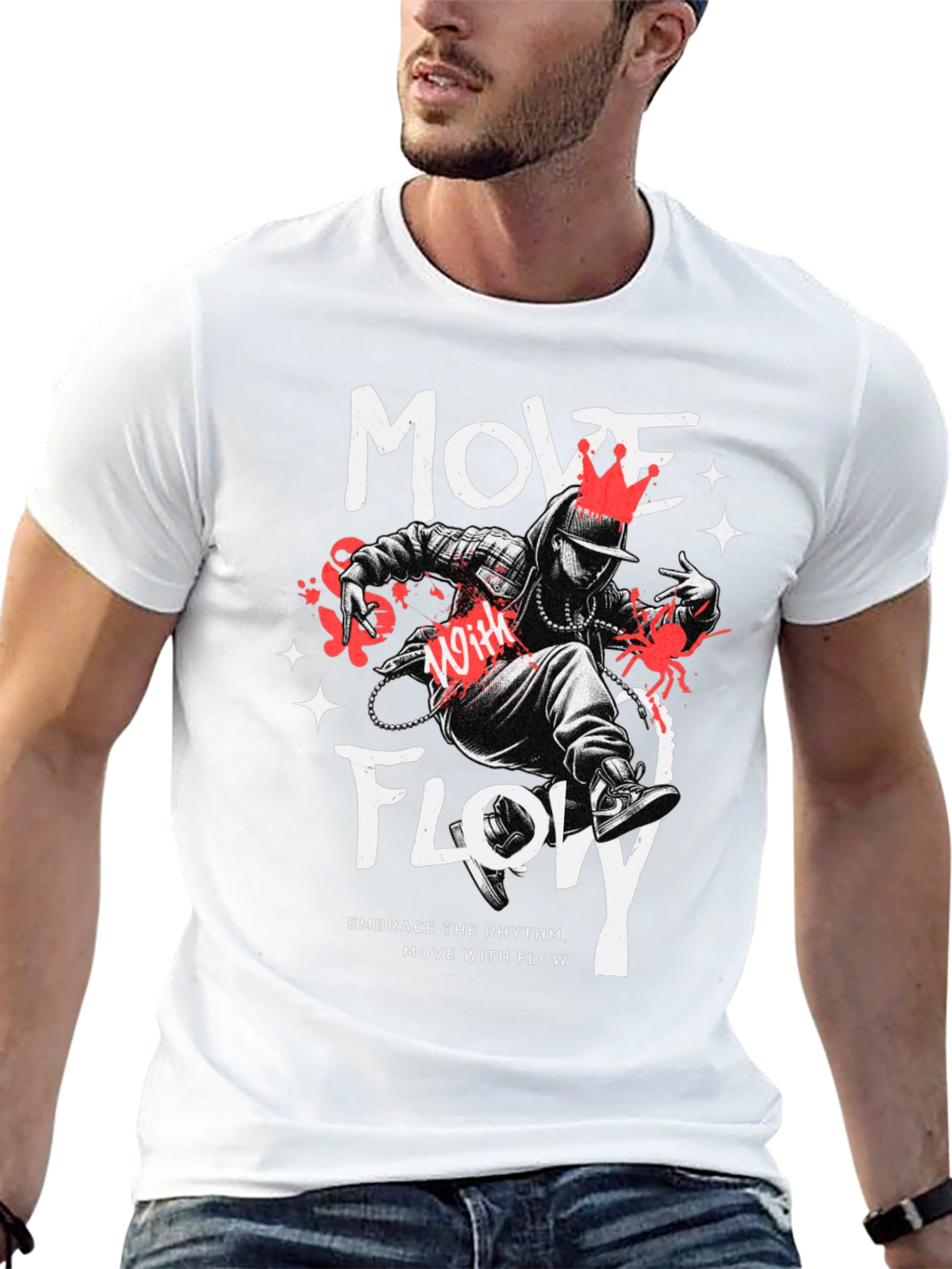 Move With Flow Graphic T-Shirt