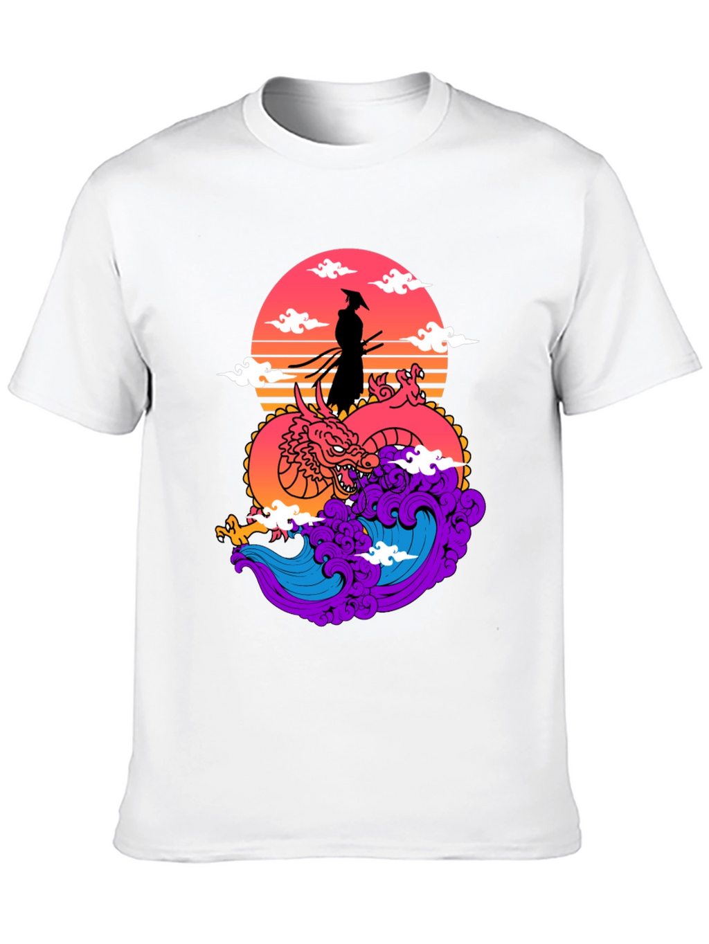Samurai Dragon Graphic Tee