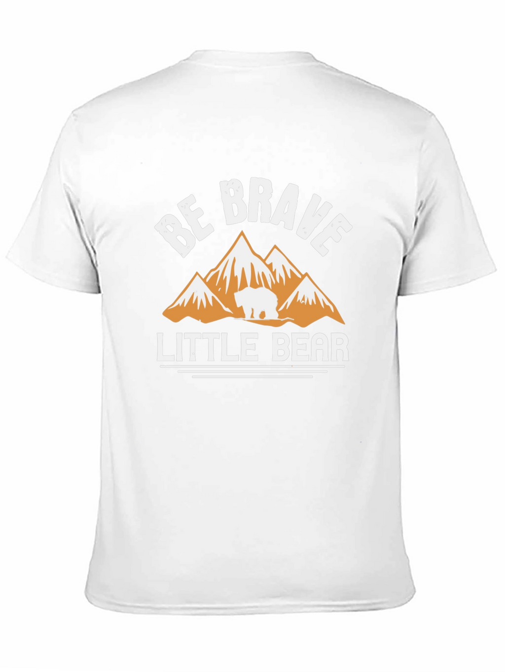 Be Brave Little Bear Black T-Shirt