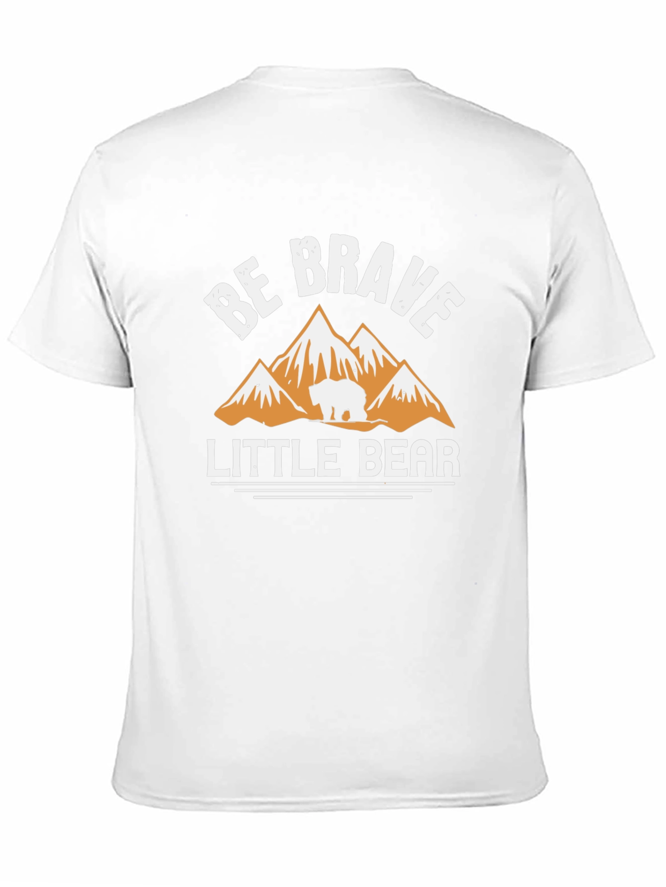 Be Brave Little Bear Black T-Shirt