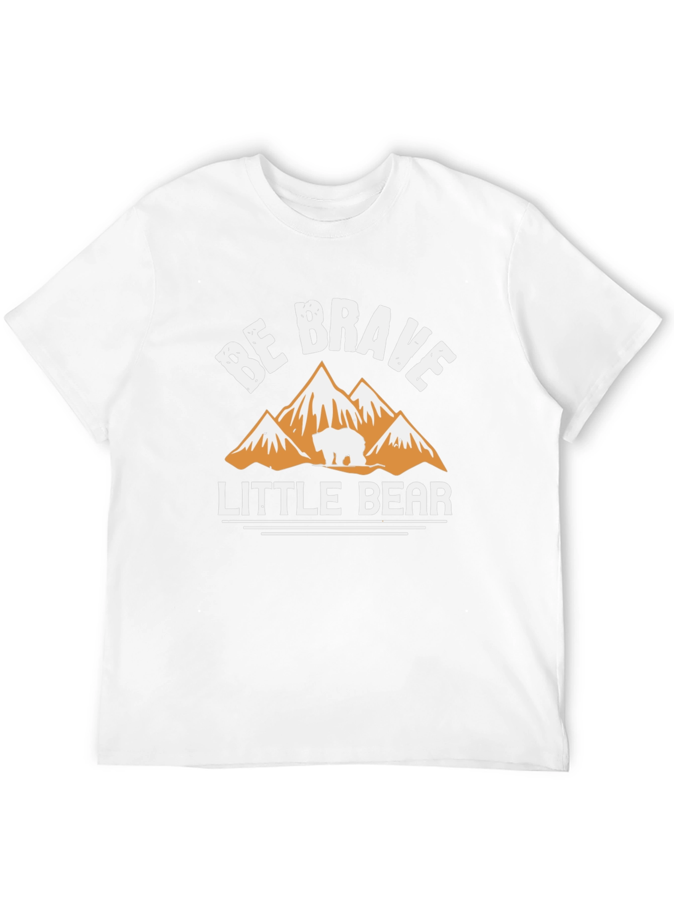 Be Brave Little Bear Black T-Shirt