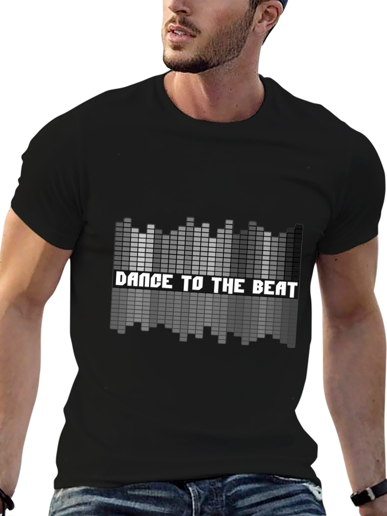 Dance to the Beat Graphic Tee - Black