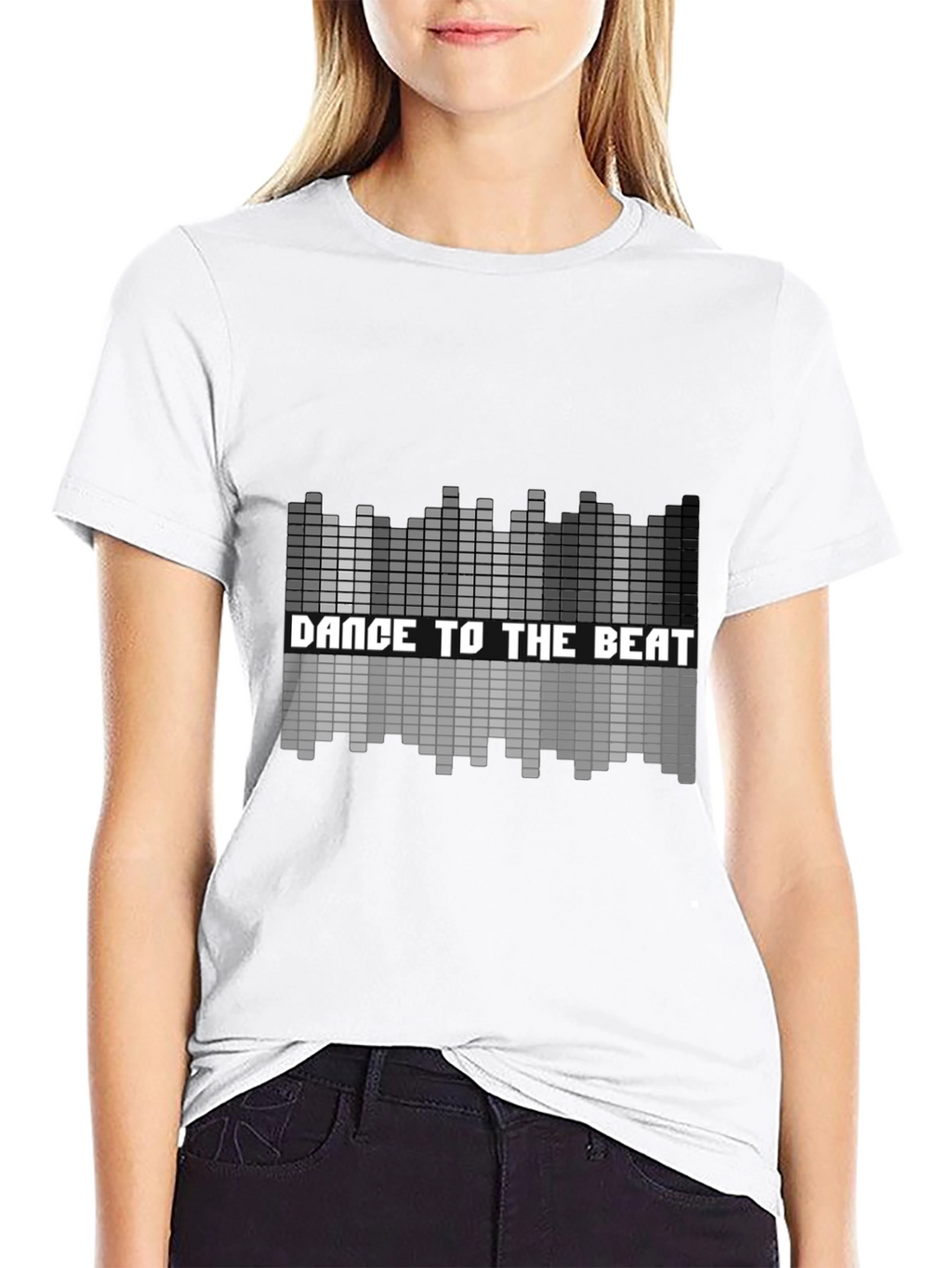 Dance to the Beat Graphic Tee - Black