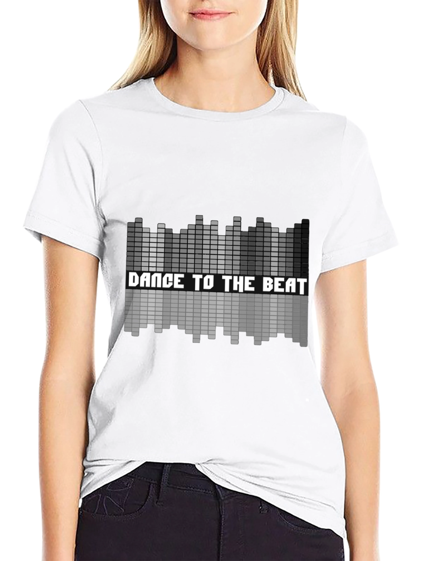 Dance to the Beat Graphic Tee - Black
