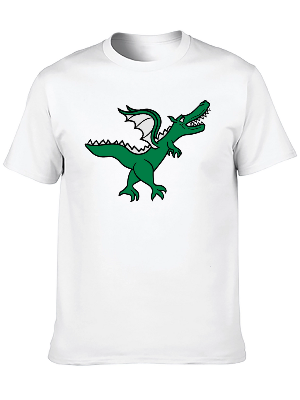Dragon Graphic Tee - Black Cotton T-Shirt