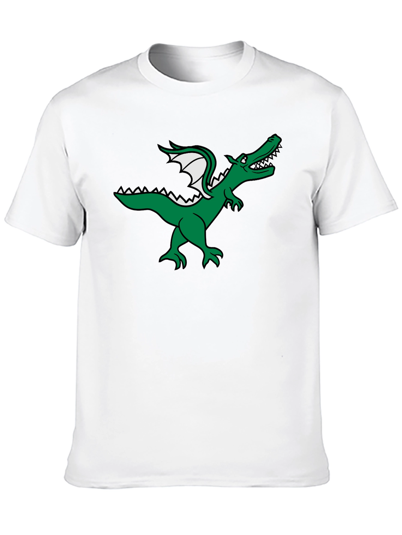 Dragon Graphic Tee - Black Cotton T-Shirt