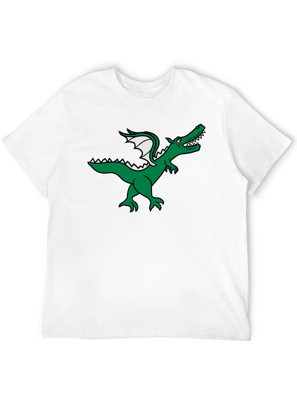 Dragon Graphic Tee - Black Cotton T-Shirt
