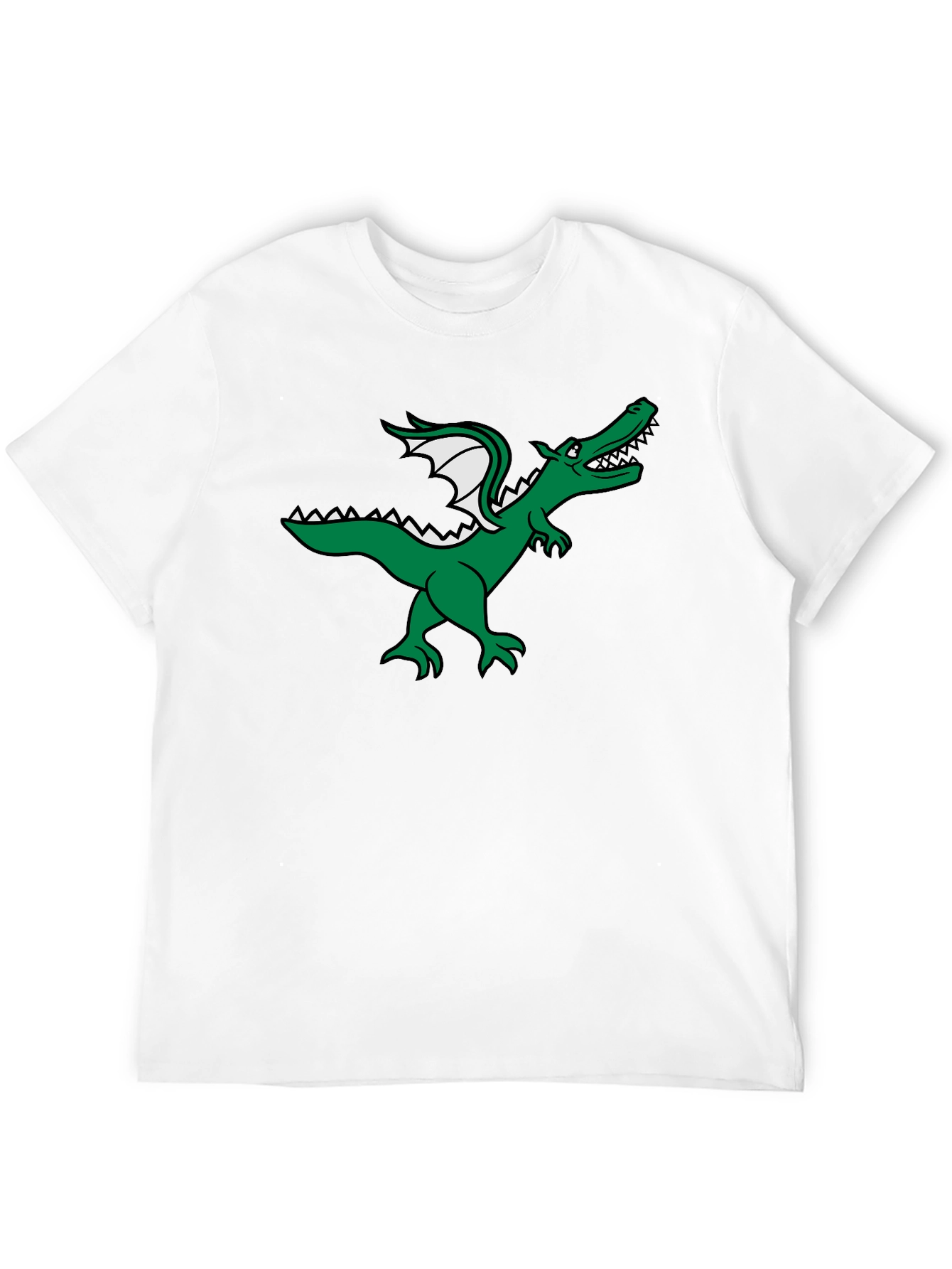 Dragon Graphic Tee - Black Cotton T-Shirt