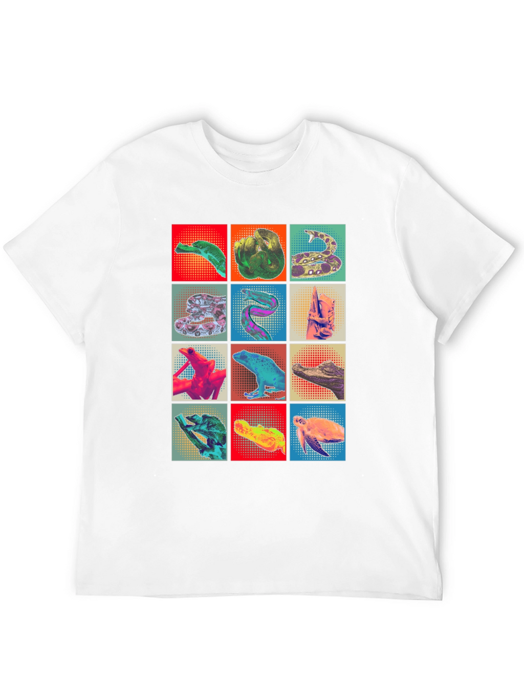 Reptile Pop Art T-Shirt Unique Graphic Tee