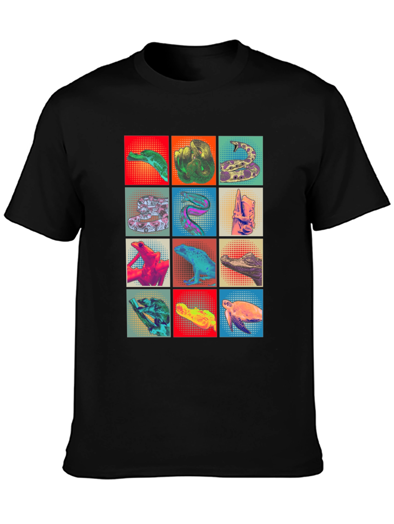 Reptile Pop Art T-Shirt Unique Graphic Tee