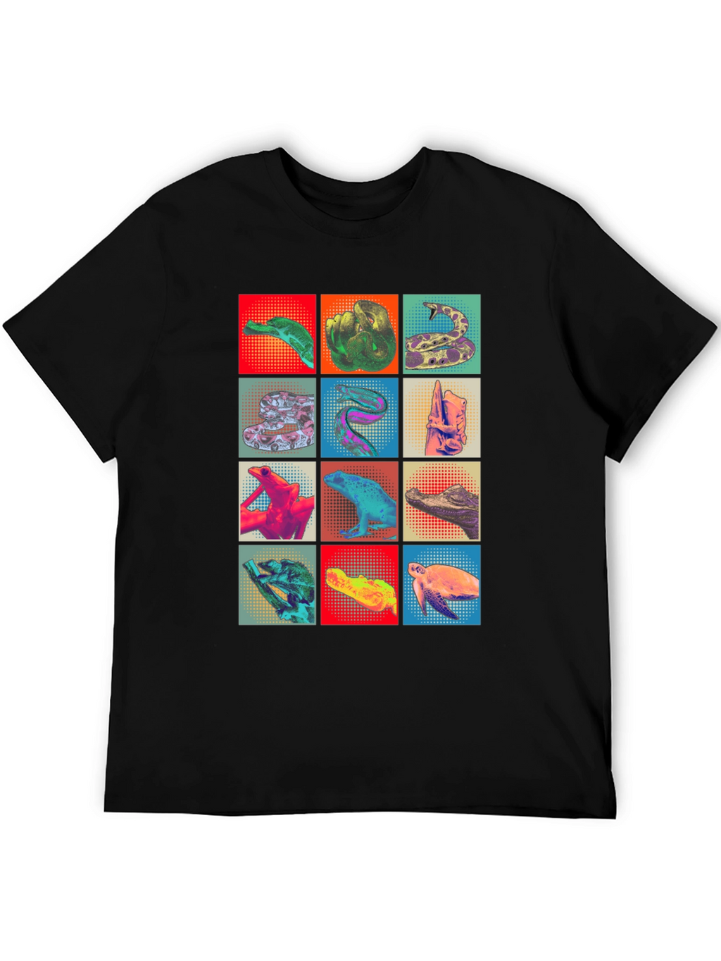 Reptile Pop Art T-Shirt Unique Graphic Tee