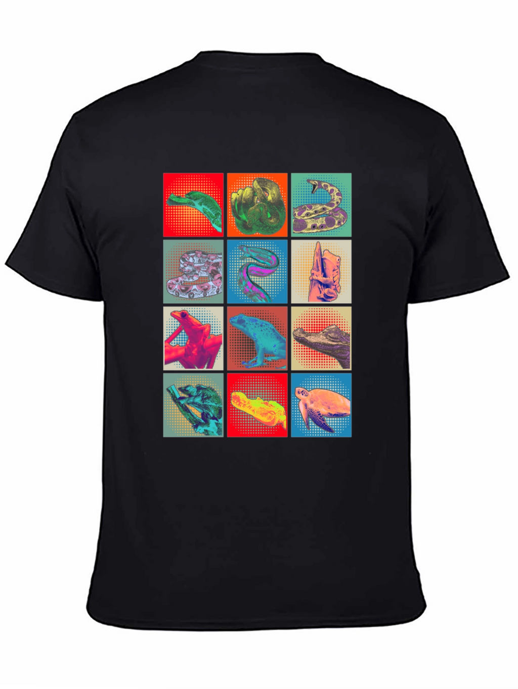 Reptile Pop Art T-Shirt Unique Graphic Tee