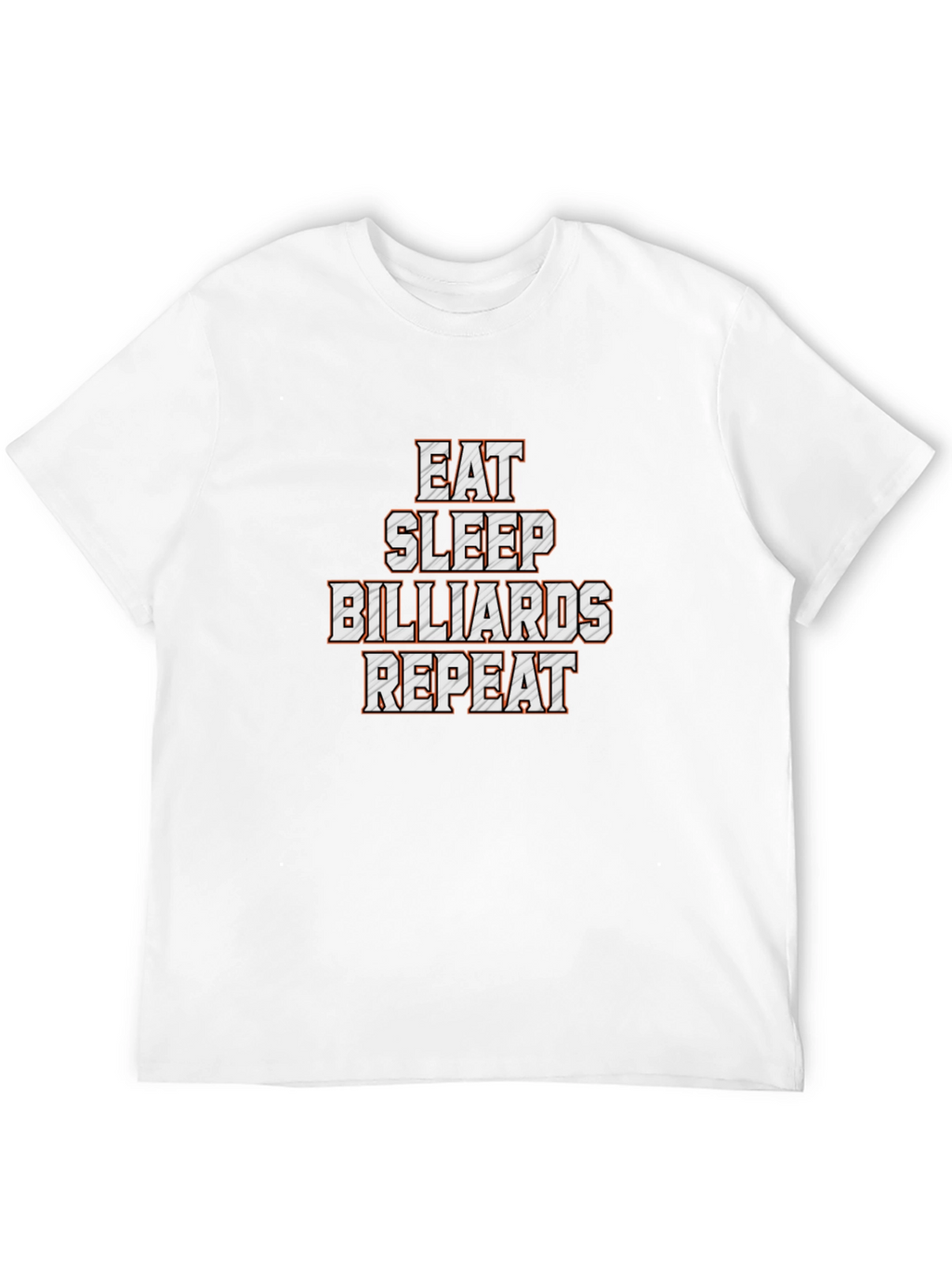 Eat Sleep Billiards Repeat Black T-Shirt