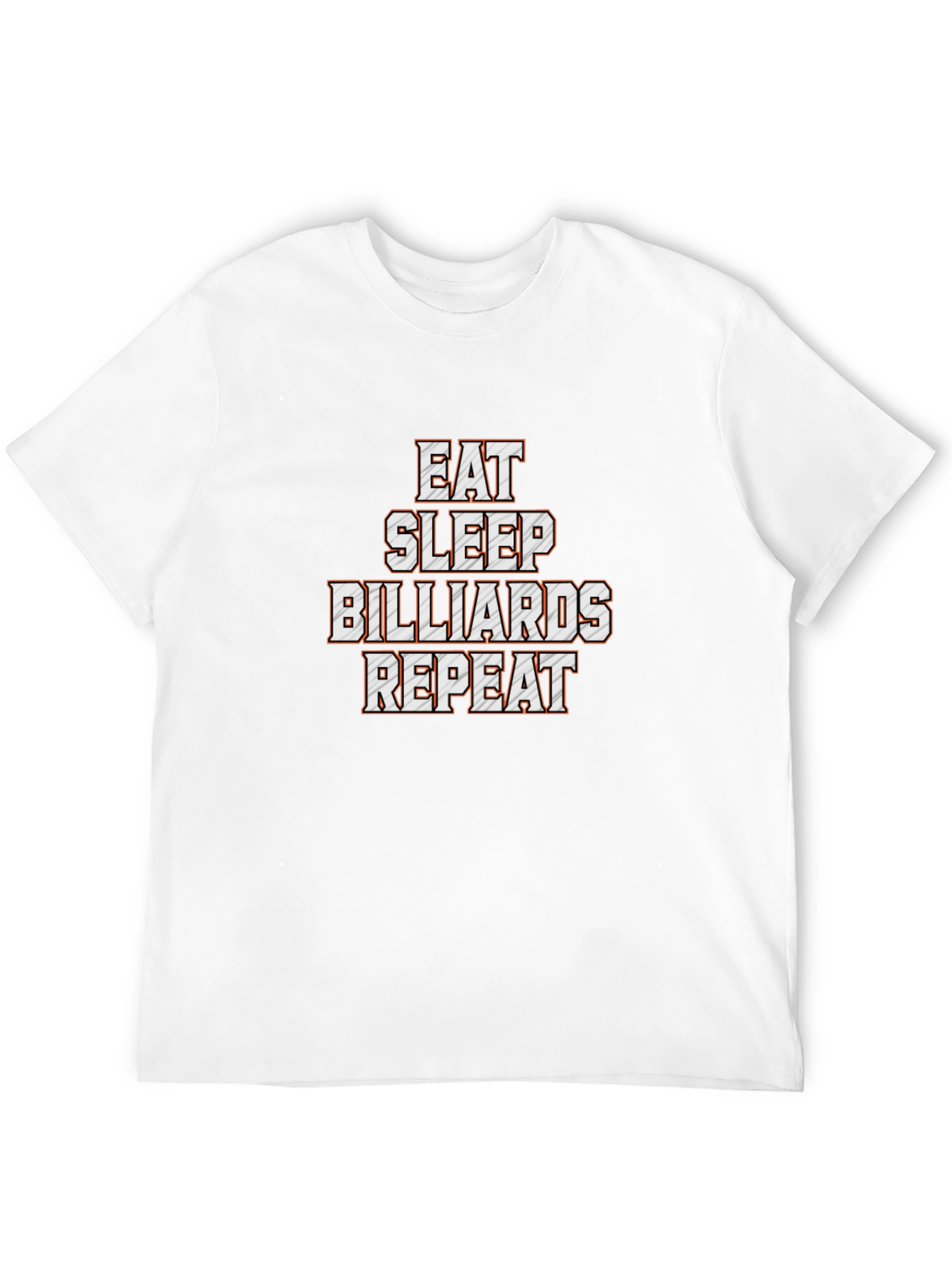 Eat Sleep Billiards Repeat Black T-Shirt