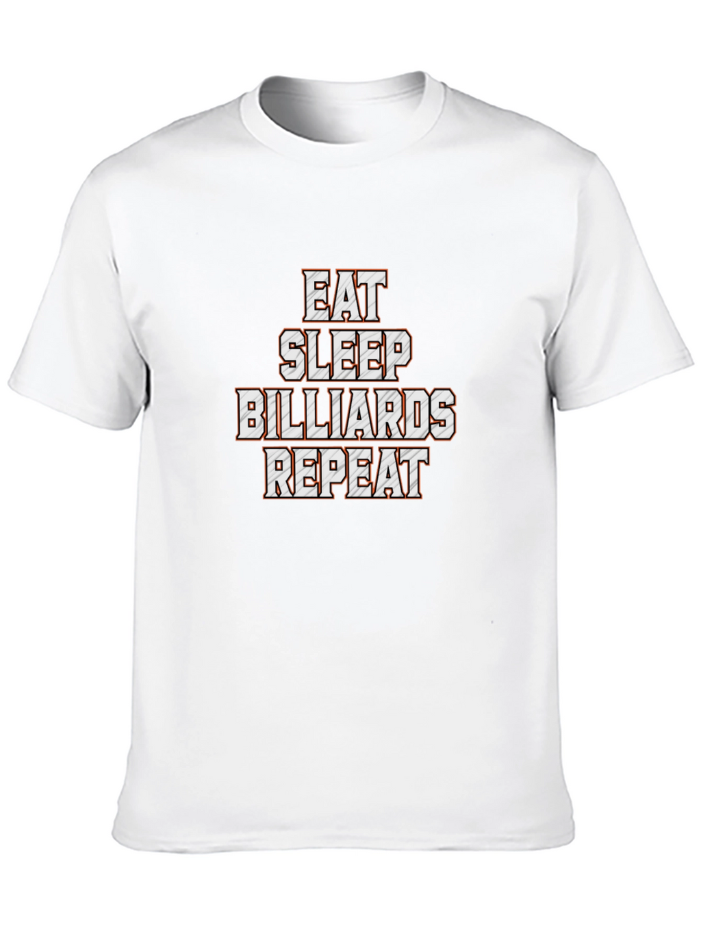 Eat Sleep Billiards Repeat Black T-Shirt