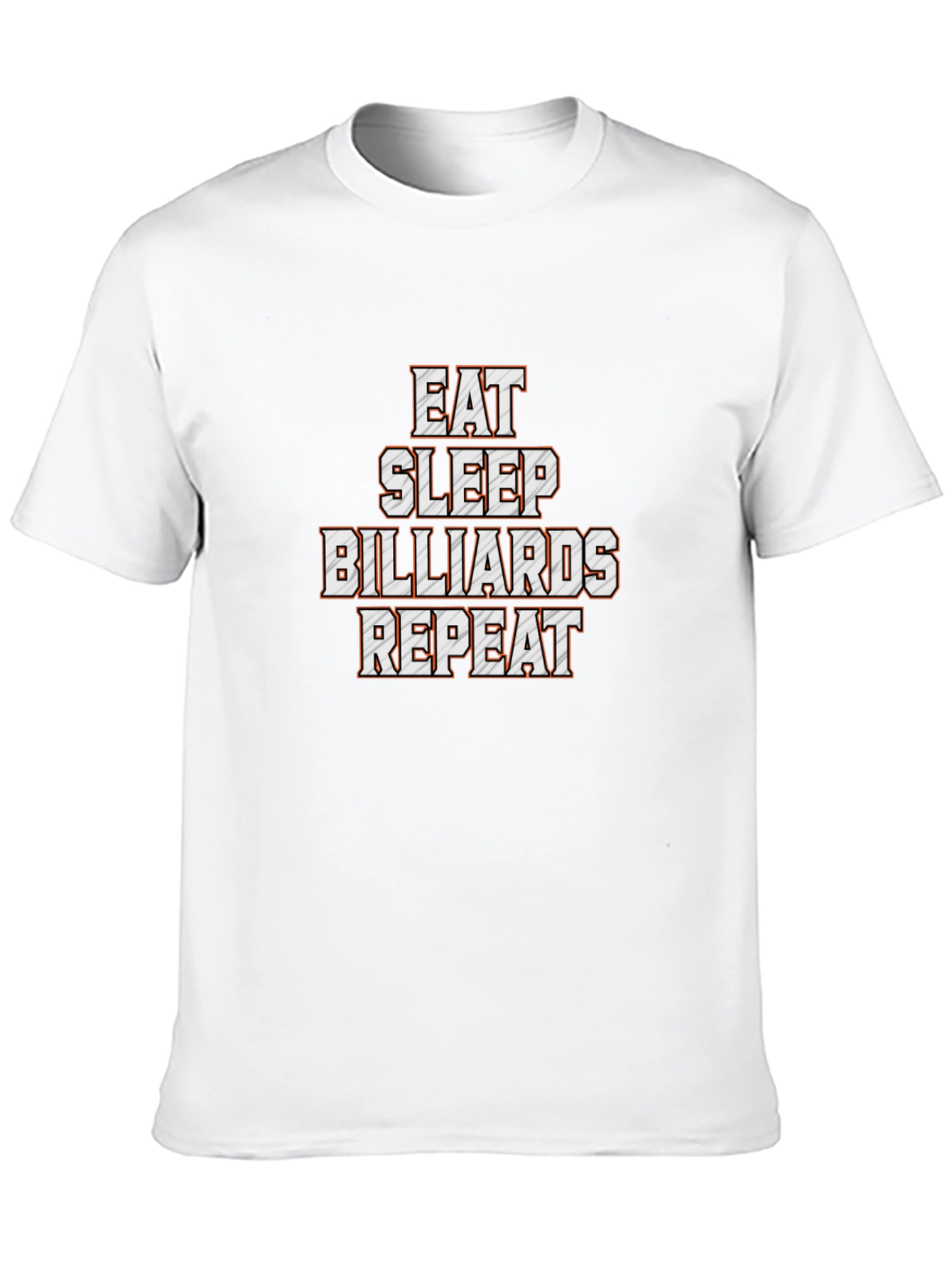 Eat Sleep Billiards Repeat Black T-Shirt