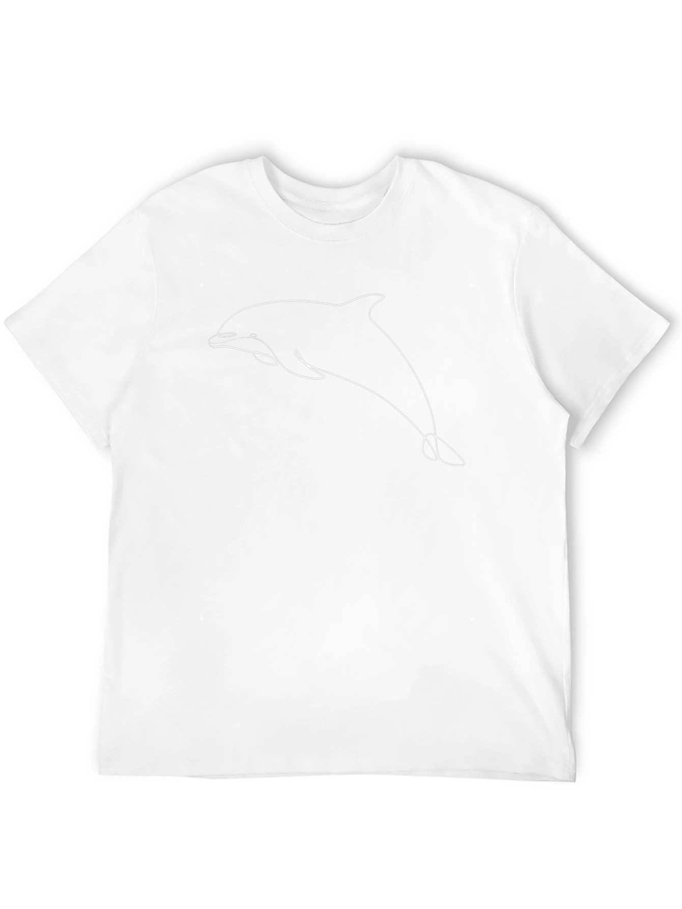 Minimalist Dolphin T-Shirt - Black