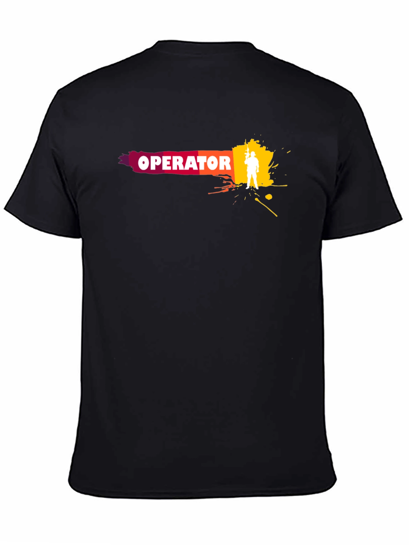 Operator Graphic Tee - Stylish Mens Black T-Shirt